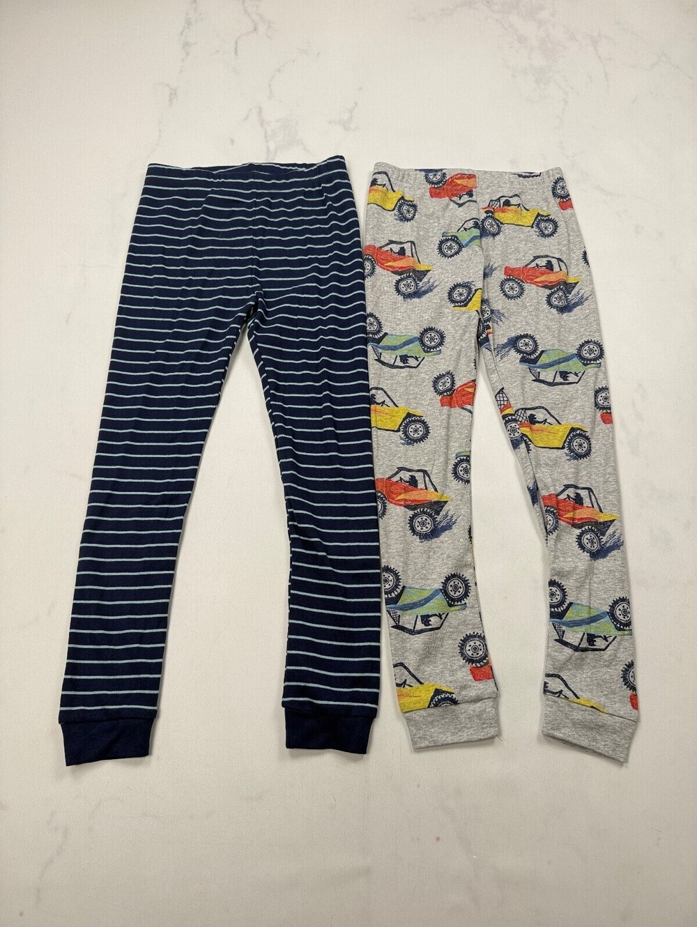 Carter's Pajamas Leggings Navy 90s VTG Cozy Chill Vibe Bundle of 2 - Boys 6